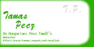 tamas pecz business card